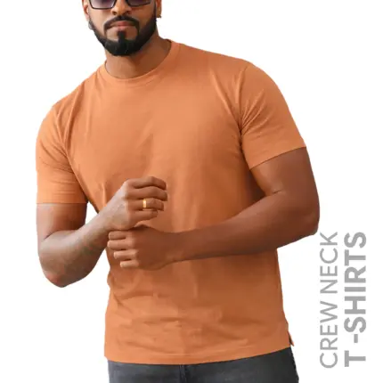 Peach Men’s Crew Neck T Shirt