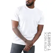 Premium White Men’s Crew Neck T Shirt