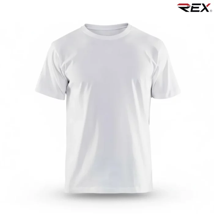 Premium White Men’s Crew Neck T Shirt - Image 3