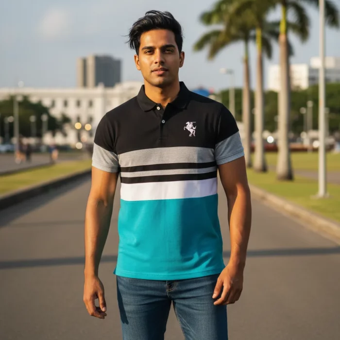 Gents Premium Polo Tshirt - Image 3