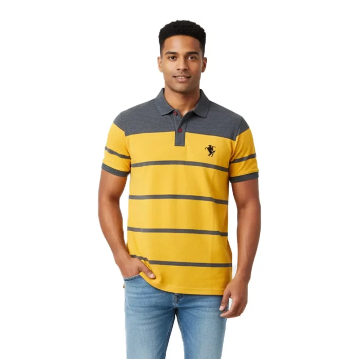 Firefly_Gemini Flash_Ultra-realistic studio fashion photoshoot of a Sri Lankan male model, mid-20s, warm b 85456 Gents Premium Polo Tshirt - Image 1